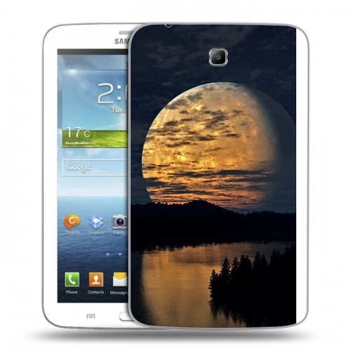 Дизайнерский силиконовый чехол для Samsung Galaxy Tab 3 7.0 Ночь