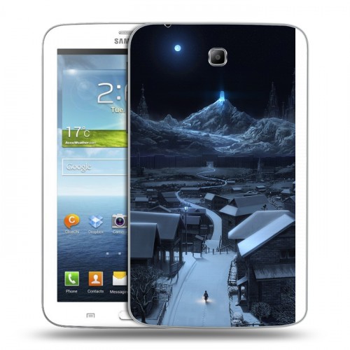 Дизайнерский силиконовый чехол для Samsung Galaxy Tab 3 7.0 Ночь