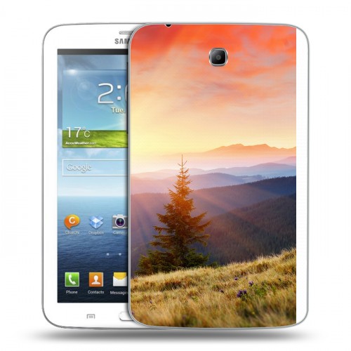 Дизайнерский силиконовый чехол для Samsung Galaxy Tab 3 7.0 Восход