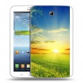 Дизайнерский силиконовый чехол для Samsung Galaxy Tab 3 7.0 Восход