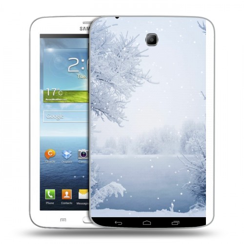 Дизайнерский силиконовый чехол для Samsung Galaxy Tab 3 7.0 Зима