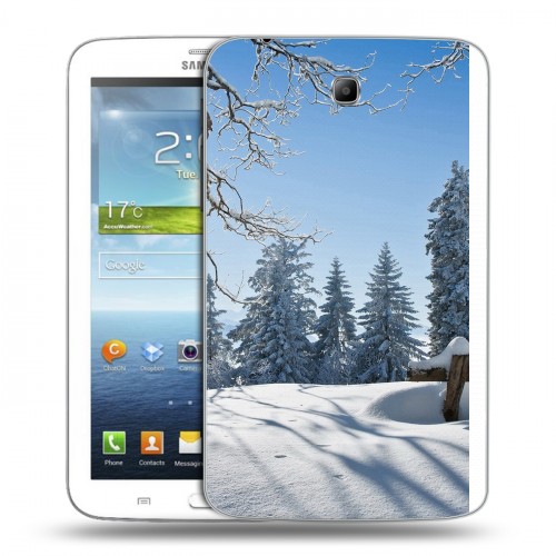 Дизайнерский силиконовый чехол для Samsung Galaxy Tab 3 7.0 Зима