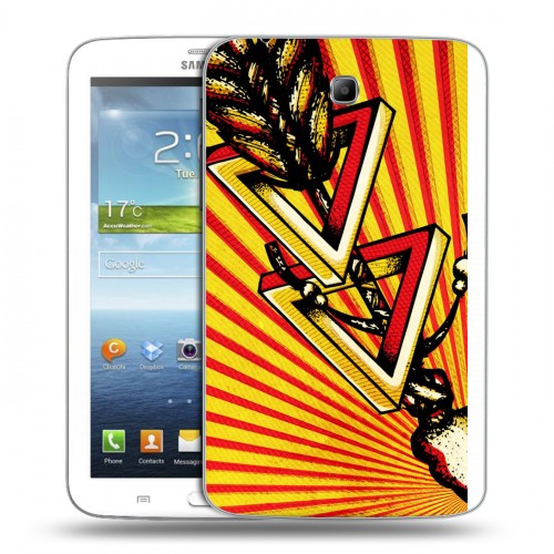 Дизайнерский силиконовый чехол для Samsung Galaxy Tab 3 7.0 Мистика треугольника
