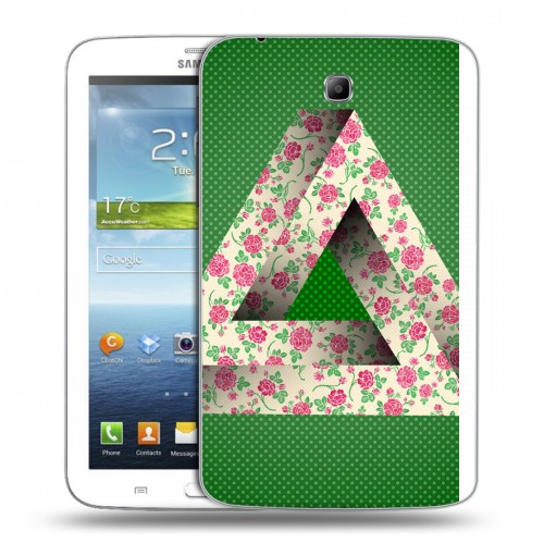 Дизайнерский силиконовый чехол для Samsung Galaxy Tab 3 7.0 Мистика треугольника