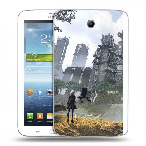 Дизайнерский силиконовый чехол для Samsung Galaxy Tab 3 7.0 NieR:Automata