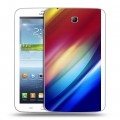 Дизайнерский силиконовый чехол для Samsung Galaxy Tab 3 7.0 Красочные абстракции