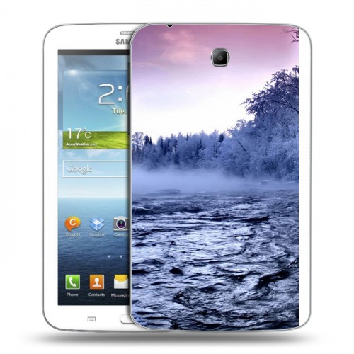 Дизайнерский силиконовый чехол для Samsung Galaxy Tab 3 7.0 зима