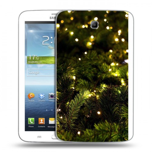 Дизайнерский силиконовый чехол для Samsung Galaxy Tab 3 7.0 зима