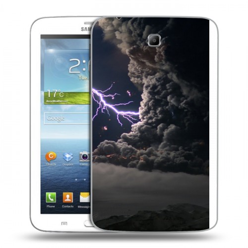 Дизайнерский силиконовый чехол для Samsung Galaxy Tab 3 7.0 стихии