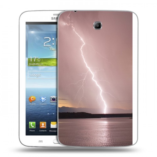 Дизайнерский силиконовый чехол для Samsung Galaxy Tab 3 7.0 стихии