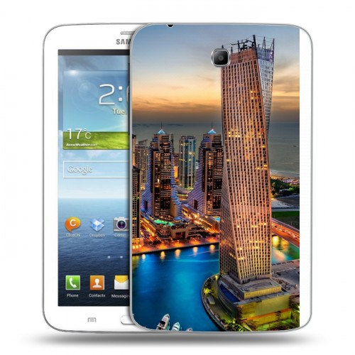 Дизайнерский силиконовый чехол для Samsung Galaxy Tab 3 7.0 дубаи