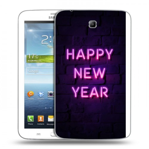 Дизайнерский силиконовый чехол для Samsung Galaxy Tab 3 7.0 Happy 2020