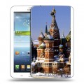 Дизайнерский силиконовый чехол для Samsung Galaxy Tab 3 7.0 Москва