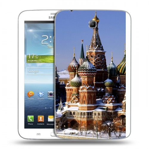 Дизайнерский силиконовый чехол для Samsung Galaxy Tab 3 7.0 Москва