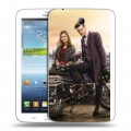 Дизайнерский силиконовый чехол для Samsung Galaxy Tab 3 7.0 Доктор кто