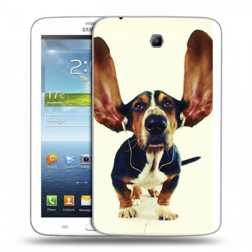 Дизайнерский силиконовый чехол для Samsung Galaxy Tab 3 7.0 Собаки