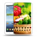 Дизайнерский силиконовый чехол для Samsung Galaxy Tab 3 7.0 Овощи