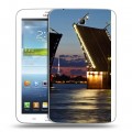 Дизайнерский силиконовый чехол для Samsung Galaxy Tab 3 7.0 Санкт-Петербург