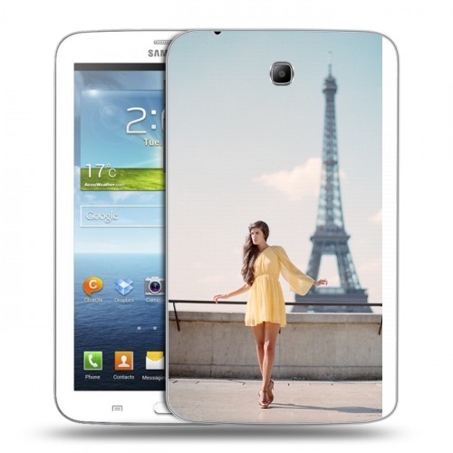 Дизайнерский силиконовый чехол для Samsung Galaxy Tab 3 7.0 Париж