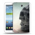 Дизайнерский силиконовый чехол для Samsung Galaxy Tab 3 7.0 Мир черепов