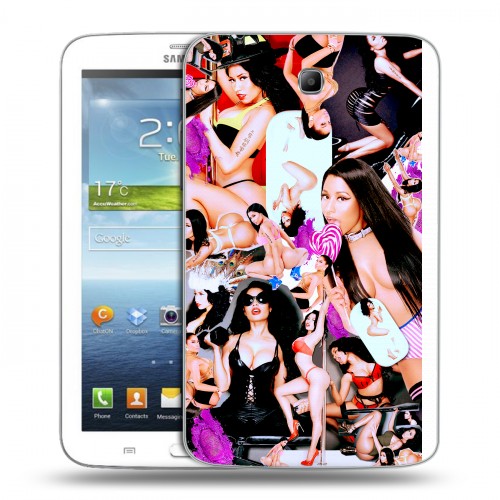 Дизайнерский силиконовый чехол для Samsung Galaxy Tab 3 7.0 Ники Минаж