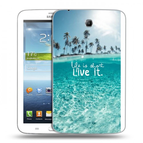Дизайнерский силиконовый чехол для Samsung Galaxy Tab 3 7.0 Пляж