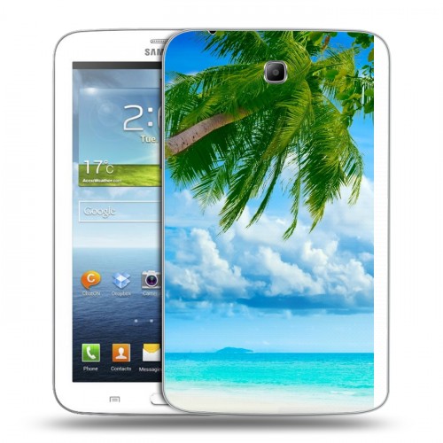 Дизайнерский силиконовый чехол для Samsung Galaxy Tab 3 7.0 Пляж