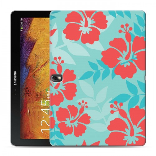 Дизайнерский силиконовый чехол для Samsung Galaxy Note 10.1 2014 editon Гавайские Шаблоны