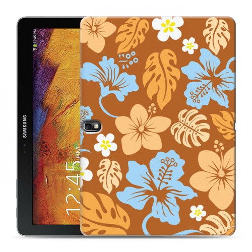 Дизайнерский силиконовый чехол для Samsung Galaxy Note 10.1 2014 editon Гавайские Шаблоны