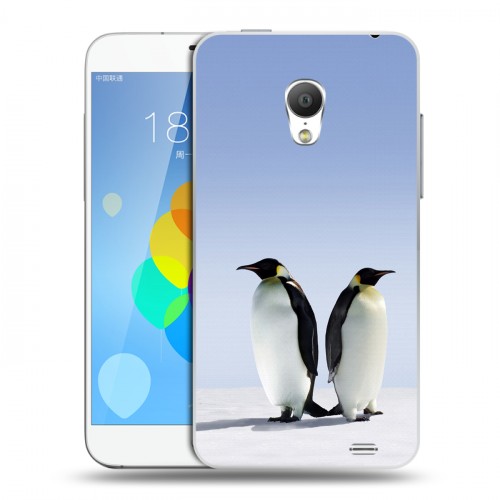 Дизайнерский силиконовый чехол для  Meizu MX3 Пингвины