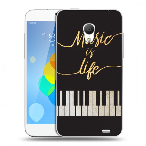 Дизайнерский пластиковый чехол для  Meizu MX3 Дизайнерское пианино