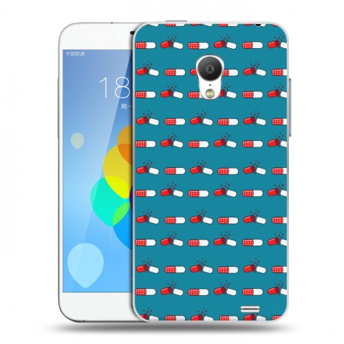 Дизайнерский силиконовый чехол для  Meizu MX3 Разноцветные таблетки