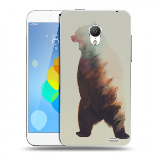 Дизайнерский пластиковый чехол для  Meizu MX3 Медведи