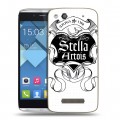 Дизайнерский пластиковый чехол для Alcatel One Touch Idol Alpha Stella Artois
