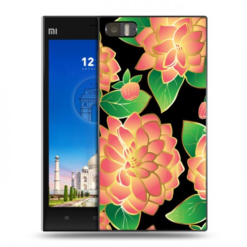 Дизайнерский пластиковый чехол для Xiaomi MI3 Люксовые цветы