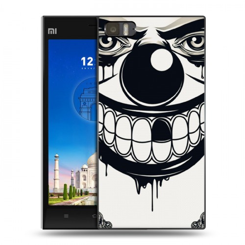 Дизайнерский пластиковый чехол для Xiaomi MI3 Маски Black White
