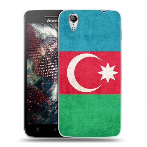 Дизайнерский пластиковый чехол для Lenovo Vibe X Флаг Азербайджана