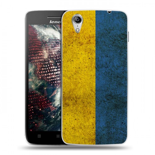 Дизайнерский пластиковый чехол для Lenovo Vibe X Флаг Украины