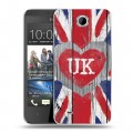 Дизайнерский пластиковый чехол для HTC Desire 300 British love