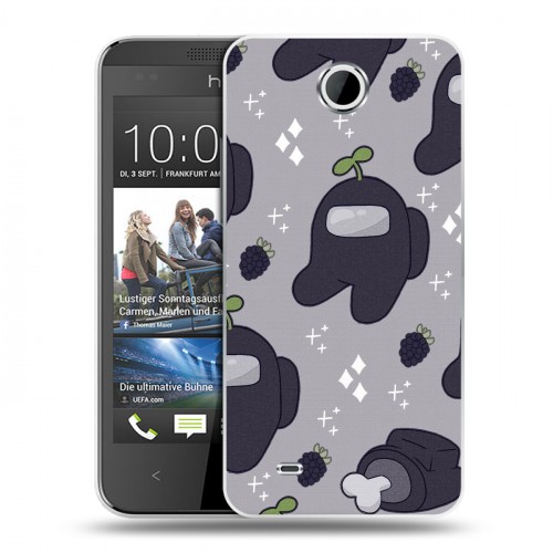 Дизайнерский пластиковый чехол для HTC Desire 300 Among Us