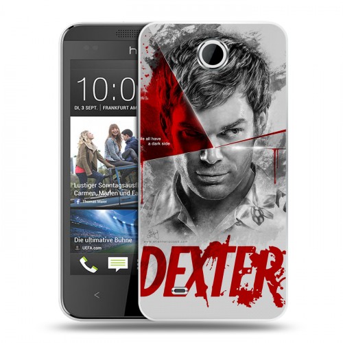 Дизайнерский пластиковый чехол для HTC Desire 300 Декстер