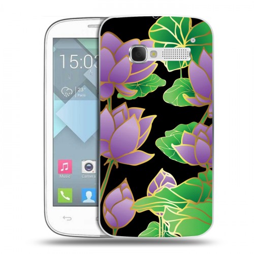 Дизайнерский пластиковый чехол для Alcatel One Touch Pop C5 Люксовые цветы