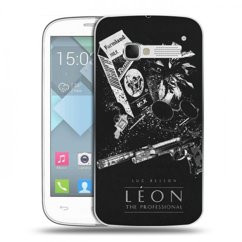 Дизайнерский пластиковый чехол для Alcatel One Touch Pop C5 Leon