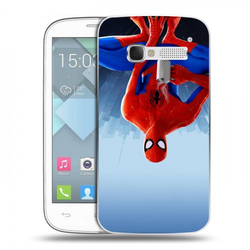 Дизайнерский пластиковый чехол для Alcatel One Touch Pop C5 Человек-паук : Через вселенные