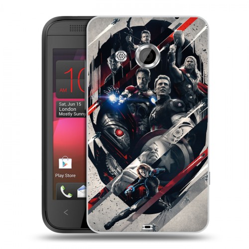 Дизайнерский пластиковый чехол для HTC Desire 200 Мстители