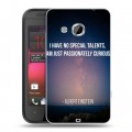 Дизайнерский пластиковый чехол для HTC Desire 200 Альберт Эйнштейн