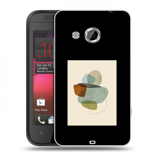 Дизайнерский пластиковый чехол для HTC Desire 200 Стильные абстракции