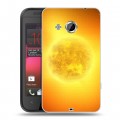 Дизайнерский пластиковый чехол для HTC Desire 200 Солнце
