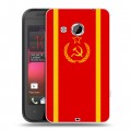 Дизайнерский пластиковый чехол для HTC Desire 200 Флаг СССР