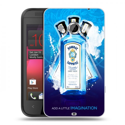 Дизайнерский пластиковый чехол для HTC Desire 200 Bombay Sapphire